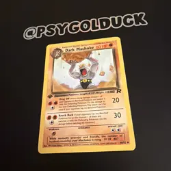 Pokemon TCG Dark Machoke Team Rocket 40/82 1st Edition Uncommon A36 - Image 3