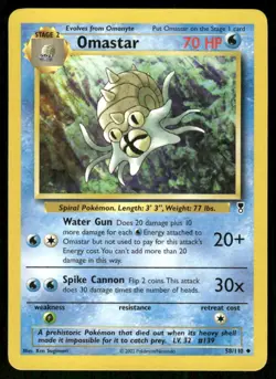 Pokemon Tcg Omastar #58 Pokemon Legendary Collection LP - Image 1