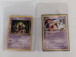 Pokemon Mewtwo 1999 Black Star Promo/Deoxys 16/107 Movie Promo Stamped, Damaged - Image 1