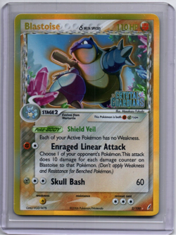 Pokemon - Blastoise - #2/100 - EX Crystal Guardians - Reverse Holo - 2006 - Image 1