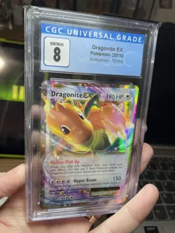 Dragonite EX 72/108 XY Evolutions CGC 8 N/Mint Graded Pokemon Card! Nintendo TCG - Image 1