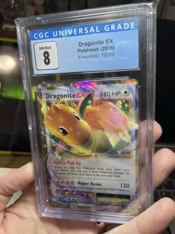 Dragonite EX 72/108 XY Evolutions CGC 8 N/Mint Graded Pokemon Card! Nintendo TCG - Image 3