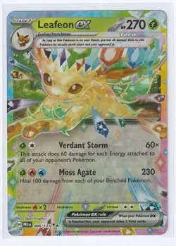 LEAFEON EX 006/131 Pokemon TCG Double Rare Prismatic Evolutions NM - Image 1