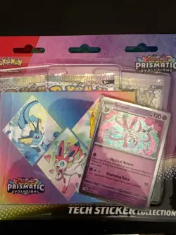 Pokemon TCG Prismatic Evolutions Tech Sticker Collection Set Lot Of 3 Sealed New - Image 2