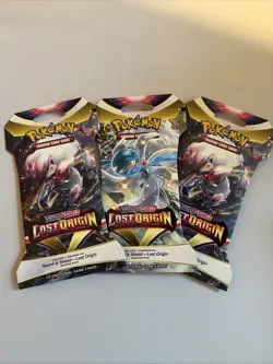 Pokemon TCG Sword and Shield Lost Origin booster sleeve x3 - Image 1