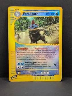 Feraligatr 047/165 Expedition Base Set Reverse Holo Rare Pokemon TCG Nintendo MP - Image 1
