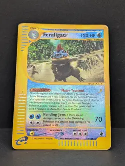 Feraligatr 047/165 Expedition Base Set Reverse Holo Rare Pokemon TCG Nintendo MP - Image 3