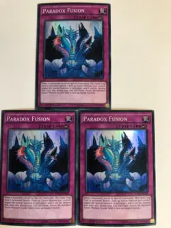 Yugioh Paradox Fusion FUEN-EN058 Super Rare NM x3 Play Set - Image 1