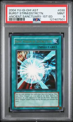 Burst Stream Of Destruction 1st Ed AST PSA 9 Yugioh Vintage - Image 1