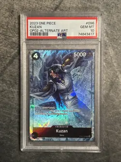 One Piece TCG Kuzan OP02-096 SR Alternate Alt Art PSA 10 Paramount War English - Image 1