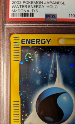 Pokemon Water Energy PSA 9 Holo McDonalds Japanese 2002 Card - Image 3