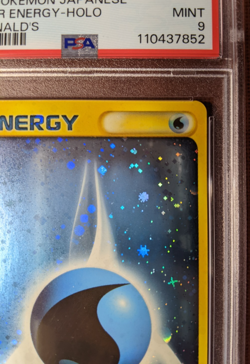 Pokemon Water Energy PSA 9 Holo McDonalds Japanese 2002 Card - Image 4