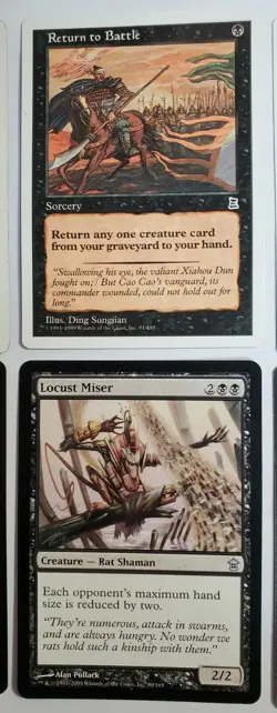 7 Black MTG Cards NM/LP - Magic The Gathering - Rare - Uncommon - Image 3