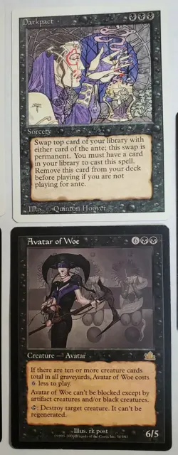 7 Black MTG Cards NM/LP - Magic The Gathering - Rare - Uncommon - Image 4