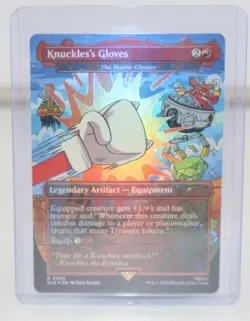 Knuckle's Gloves (The Reaver Cleaver) 2095 Secret Lair Sonic Rainbow Foil - Image 1