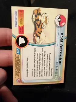 Carta Pokemon Topps Arcanine #59 Silver Holo Foil Ita Excellent - Image 3