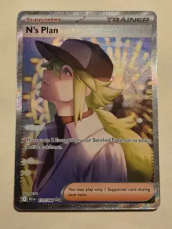 N's Plan 170/086 Sv: Black Bolt SIR Holo Special Illustration Rare Pokemon TCG - Image 1