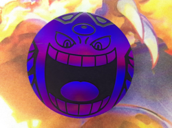POKEMON MEGA GENGAR PURPLE HOLO JUMBO COIN PHANTASMAL FLAMES LP-NM (x1) - Image 1
