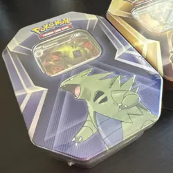 Pokemon TCG Triple Whammy Tins Slaking & Tyranitar - 2 sealed tins - Image 2
