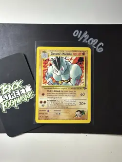 Giovanni's Machoke 42/132, Gym Challenge, Pokemon TCG, WOTC, 2000, Uncommon, NM - Image 3