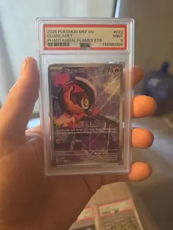 CHARCADET #022 BLACK STAR PROMO PHANTASMAL FLAMES ETB 2025 POKEMON MEP EN PSA 9 - Image 1