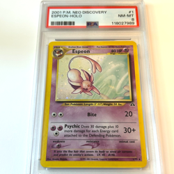 2001 Pokemon "Espeon" Holo P.M. Neo Discovery #1 NM-MT PSA 8 - Image 1