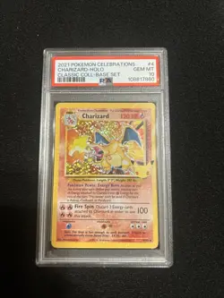 Pokemon Charizard 4/102 Celebrations Classic Collection Holo PSA 10 - Image 1