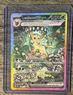 2025 Pokemon Prismatic Evolutions Leafeon EX SIR 144/131 Rare!!🔥🔥 - Image 1