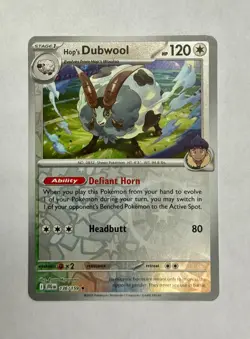 Hop's Dubwool 136/159 Rare Journey Together Pokemon Reverse Holo Near Mint - Image 1