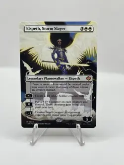 Elspeth, Storm Slayer (Borderless) Tarkir: Dragonstorm Regular MTG Magic 398 - Image 1