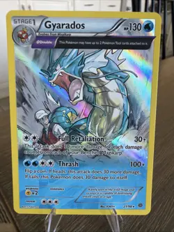 Pokemon TCG Gyarados Reverse Holo Rare XY Ancient Origins - 2015 - 21/98 - Image 1