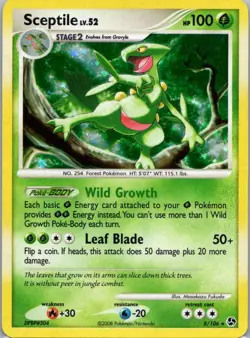 Pokemon TCG Sceptile 8/106 Great Encounters Cosmos NM - Image 1