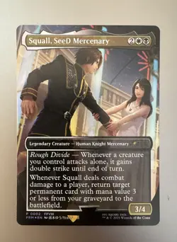 MTG MISPRINT! Squall, SeeD Mercenary Foil Standard Showdown Promo Final Fantasy - Image 1