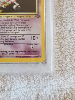 1999 POKEMON JUNGLE 6 MR. MIME-HOLO 1ST EDITION PSA 7 - Image 4