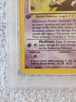 1999 POKEMON JUNGLE 6 MR. MIME-HOLO 1ST EDITION PSA 7 - Image 5
