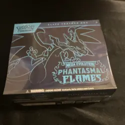 Pokemon Mega Evolution Phantasmal Flames Elite Trainer Box Charizard 65 Sleeves - Image 1
