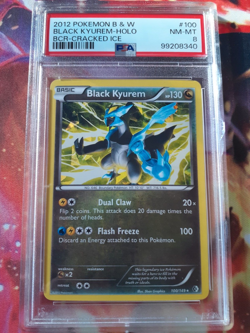 2012 Pokemon Black Kyurem #100 Cracked Ice Holo Boundaries Crossed B & W PSA 8 - Image 1