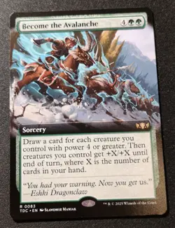 Become The Avalanche - Extended Art - TDC - MTG - EN - NM - 0083 - Image 1