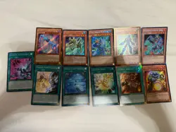 Yu-Gi-Oh! 11 Secret Rare English Lot NM English SCR Holos w Warrior Rock Machine - Image 1