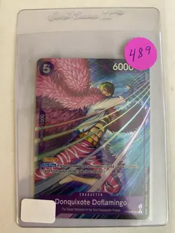 One Piece CCG Donquixote Doflamingo Rare Alt Foil Card PRB02-011 NM - Image 3