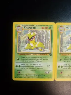 Pokemon TCG Victreebel Jungle Unlimited Rare Card 30/64 NM/LP X2 Vintage 1999 - Image 2