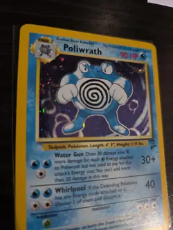 Pokemon TCG Poliwrath Base Set 2 Holo Rare Card 13/102 90 HP Stage 2 vintage - Image 2