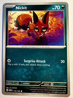Pokemon TCG Nickit & Thievul Lot 4 Common Regular NM Cards - Image 3