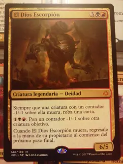 MTG The Scorpion God / El Dios Escorpion - HOU - NM SPANISH - Image 1