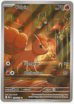 Vulpix 138/132 Me01: Mega Evolution Holo Illustration Rare Pokemon Card NM - Image 1
