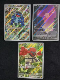 Pokemon Black Bolt: 3 Card Foil: Seismitoad, Munna, Throh - Image 1