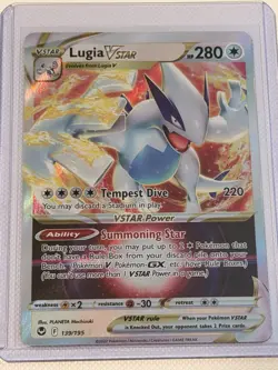 Pokemon Lugia VSTAR 139/195 Swsh12: Silver Tempest Ultra Rare Holo 280 HP Card - Image 1