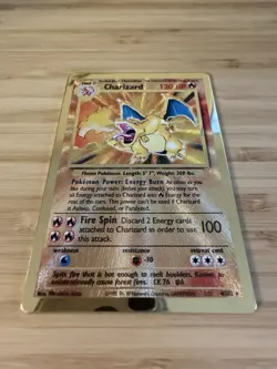 Pokemon Charizard Metal Holo Promo 004/102 Miscellaneous Cards 120 HP - Image 2
