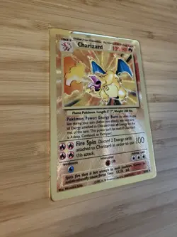 Pokemon Charizard Metal Holo Promo 004/102 Miscellaneous Cards 120 HP - Image 4