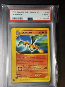 Charizard PSA 6 Non Holo Expedition #40 2002 Pokemon Card TCG - Image 1